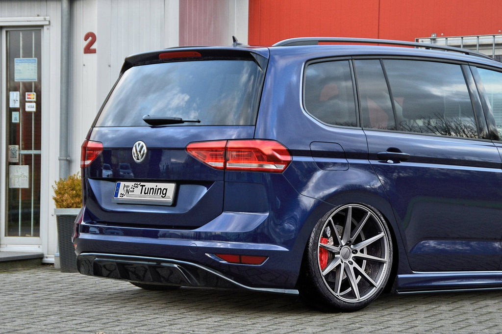 Heckansatz Diffusor aus ABS  für VW Touran 5T