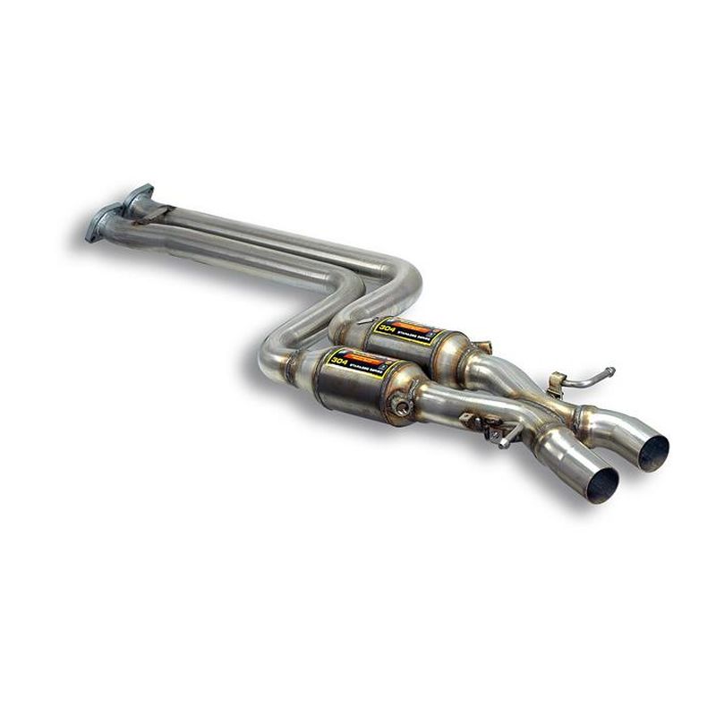 Supersprint Metallkatalysator Recht - Link + -X-Pipe- für Alpina BMW ALPINA Serie 3 (2001–2005)