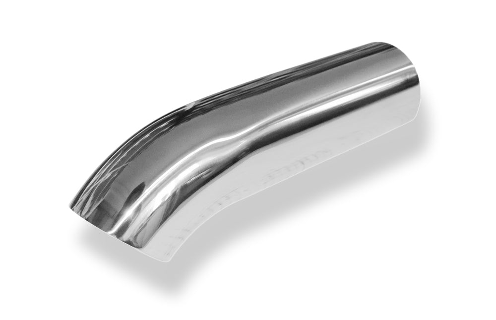 FoxAnschweißendrohr Typ 28 Ø 63 mm / Länge: 250 mm / uneingerollt / 45° nach unten gebogen