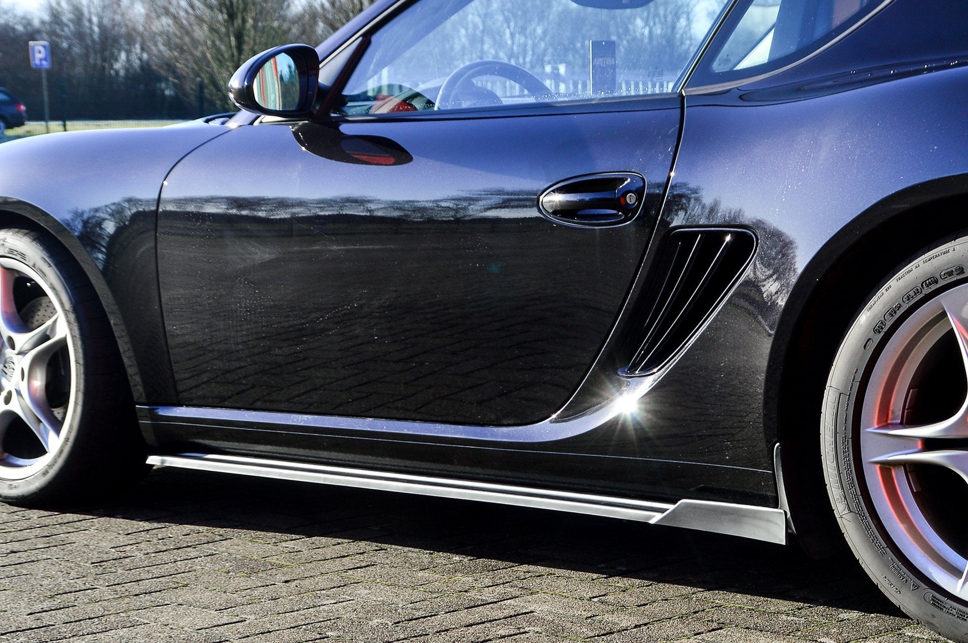 Cup Seitenschweller mit Wing aus ABS für Porsche Boxster 987