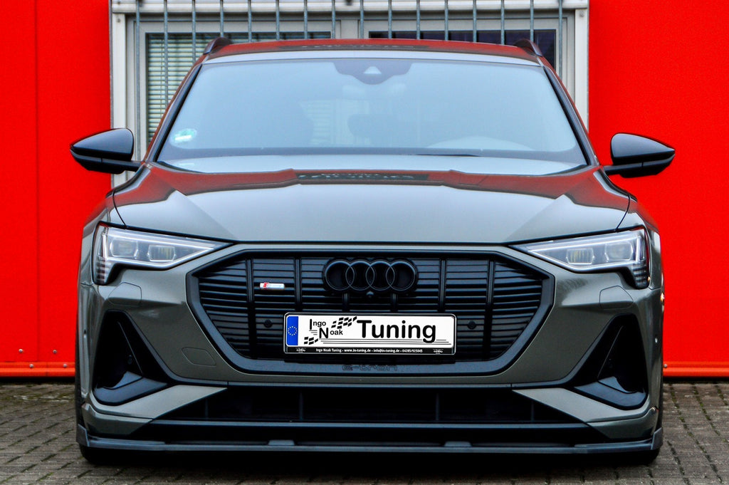 Cup Frontspoilerlippe mit Wing für Audi E-Tron Quattro +Sportback