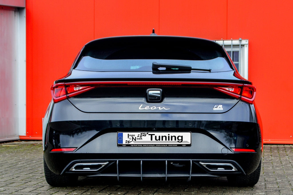 Gefräster Heckansatz mit Finnen für Seat Leon KL