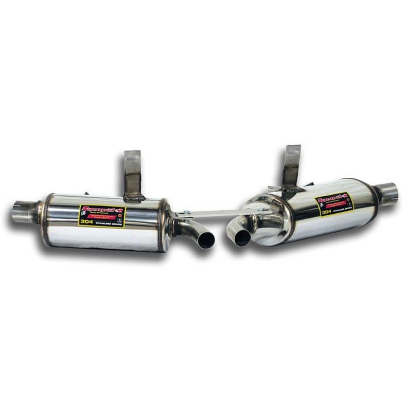 Supersprint Endschalldämpfer Rechts + Links -Racing- für Porsche Boxster (986er Serie)