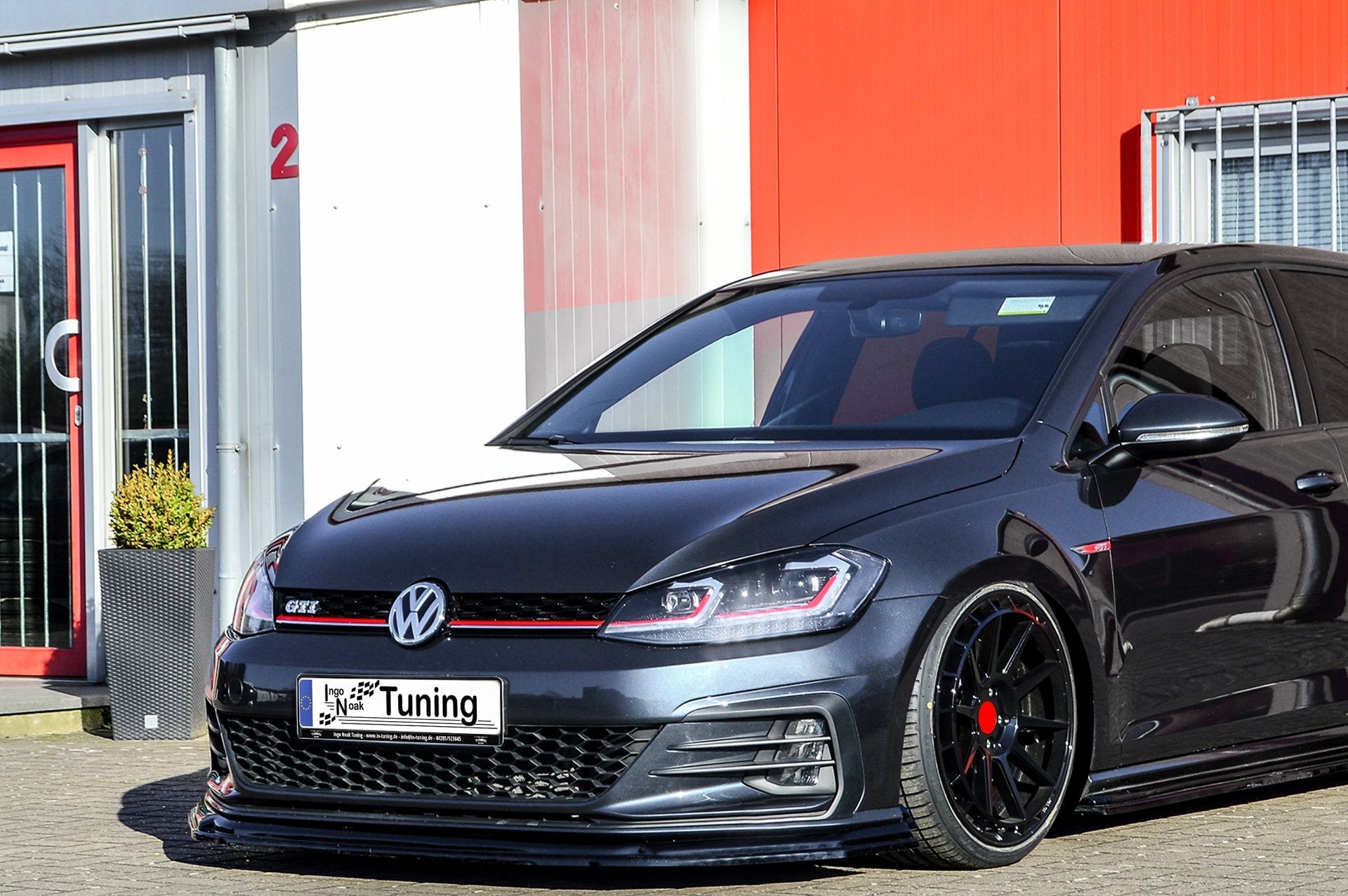 Spoilerschwert Frontspoiler V2 für VW Golf 7 GTI + Performance