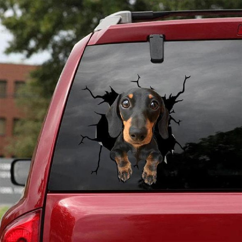 Hunde Motiv Elektrostatischer Fensteraufkleber Auto – Verschiedene Welpen Designs