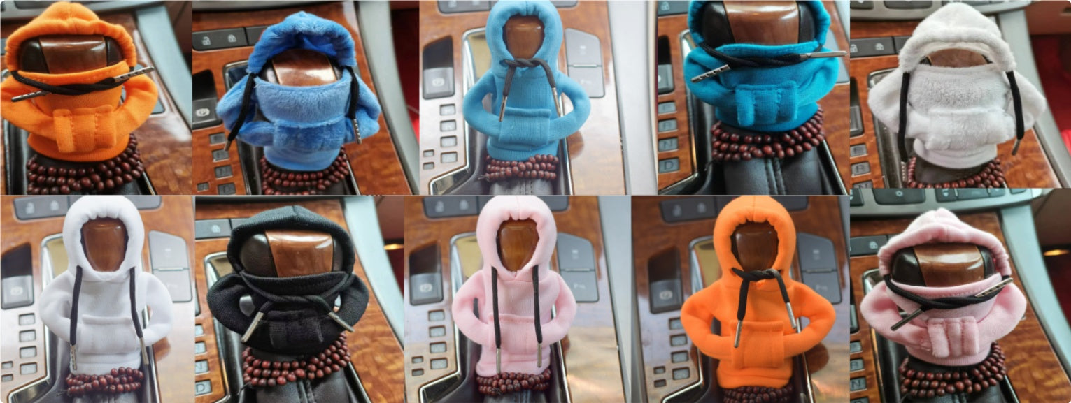 Samt Schaltknauf Hoodie Cover – Handbremsabdeckung & Schalthebelhülle aus Samt