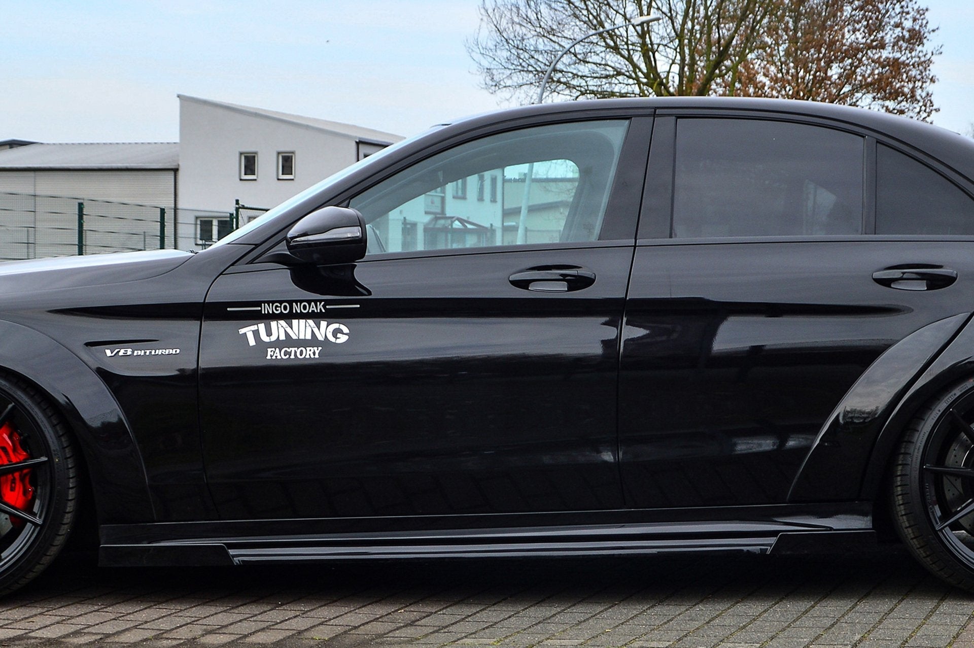 Cup Seitenschweller mit Wing vorne+ hinten für Mercedes C-Klasse C63AMG+S