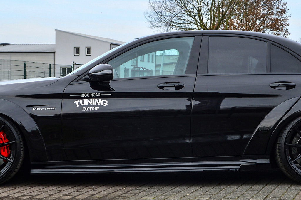 Cup Seitenschweller mit Wing hinten für Mercedes C-Klasse C63AMG+S