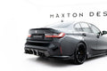 Maxton Design Heck Ansatz Flaps Diffusor V.5 passend für BMW M3 Limousine / Touring G80 / G81 schwarz Hochglanz