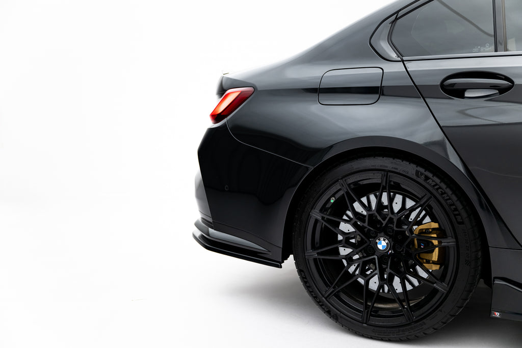 Maxton Design Heck Ansatz Flaps Diffusor V.3 passend für BMW M3 Limousine / Touring G80 / G81 schwarz Hochglanz