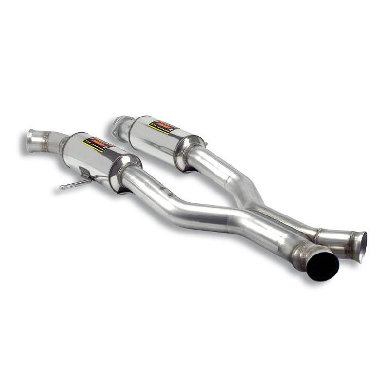 Supersprint Mittelschalldämpfer + X-Pipe für Mercedes AMG MERCEDES W164 ML AMG (2006) | ABE - eintragungsfrei