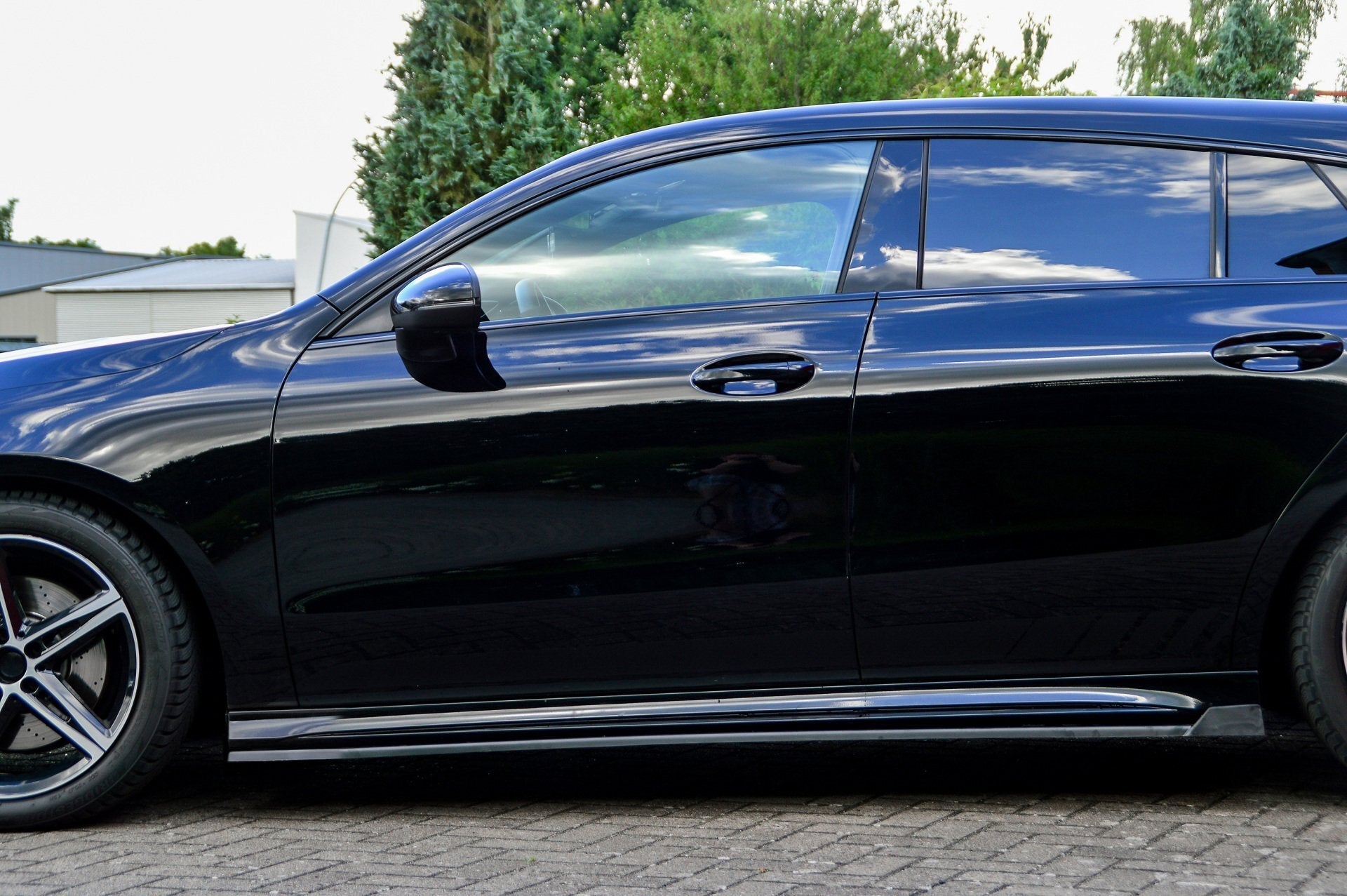 CUP Seitenschweller mit Wing hinten für Mercedes CLA X118 C118 AMG-Line ab Bj.:2019-