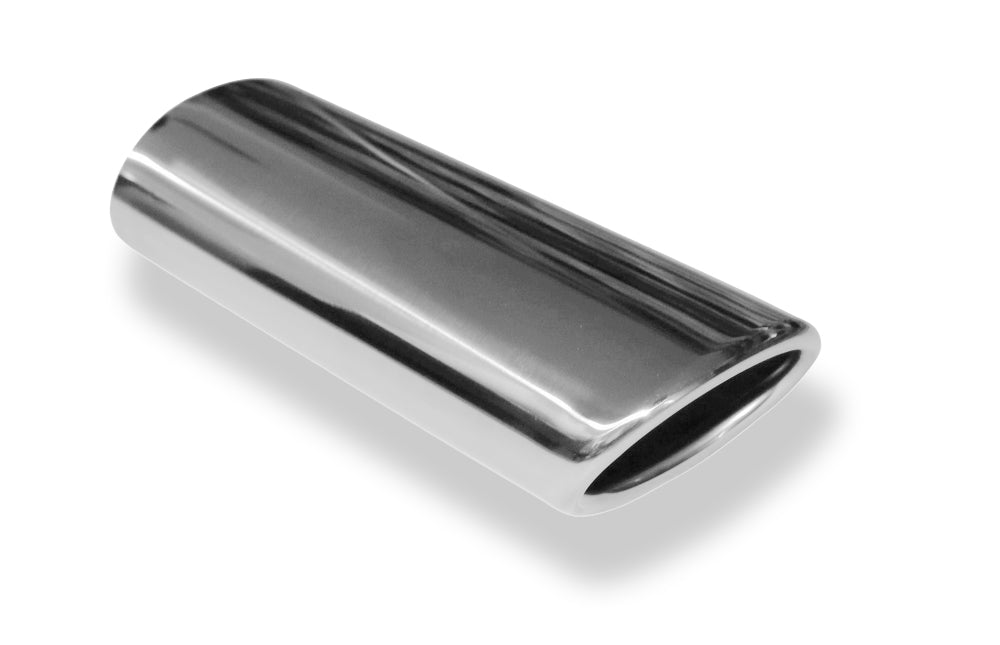 FoxAnschweißendrohr Typ 32 86x54 mm / Länge: 200 mm / oval / eingerollt / 29° abgeschrägt / ohne Absorber