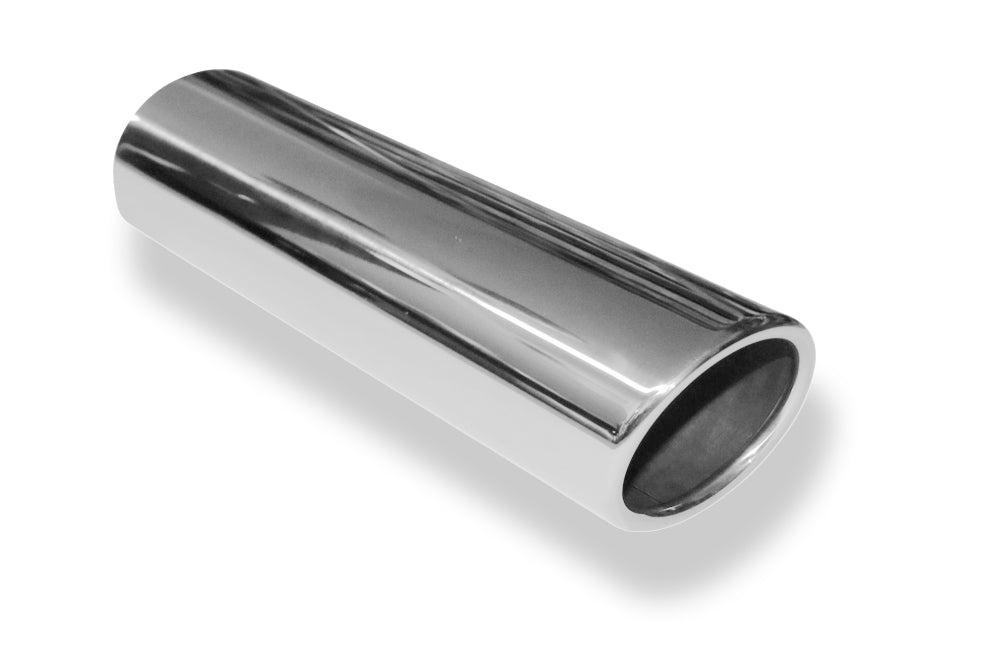 FoxAnschweißendrohr Typ 32 88x74 mm / Länge: 300 mm  - oval / eingerollt / 16° abgeschrägt / ohne Absorber