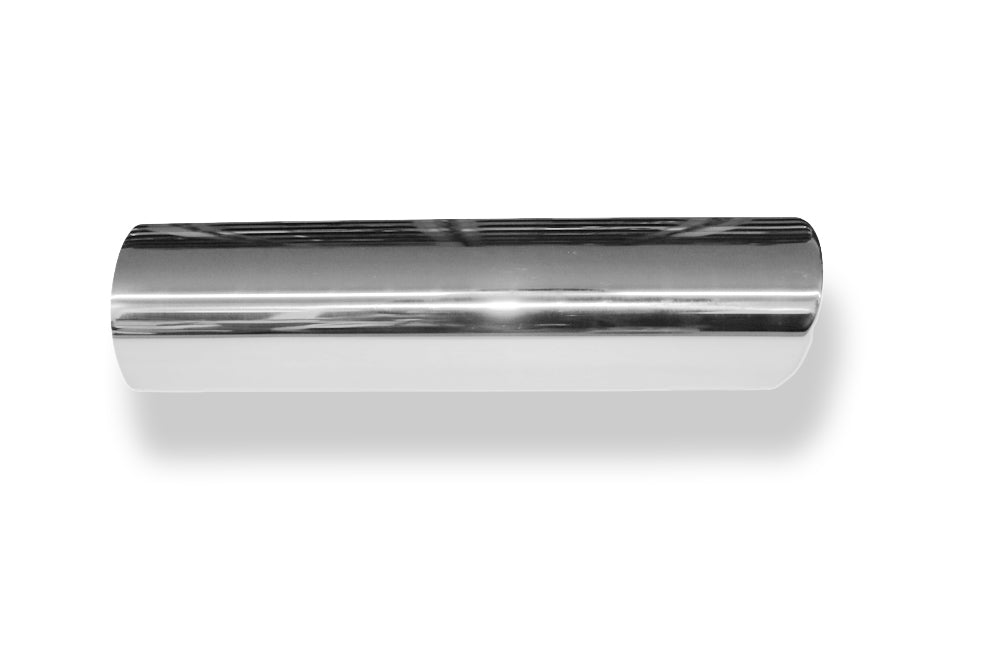 FoxAnschweißendrohr Typ 32 88x74 mm / Länge: 300 mm  - oval / eingerollt / 16° abgeschrägt / ohne Absorber