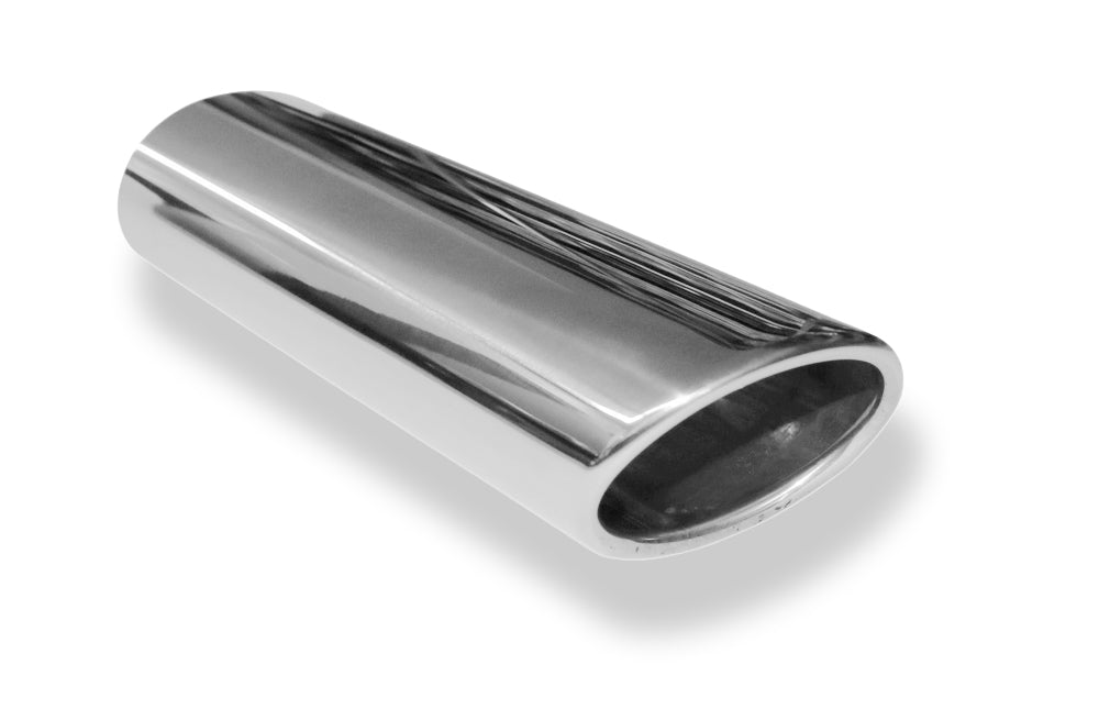 FoxAnschweißendrohr Typ 32 106x71 mm / Länge: 300 mm - oval / eingerollt / 29° abgeschrägt / ohne Absorber
