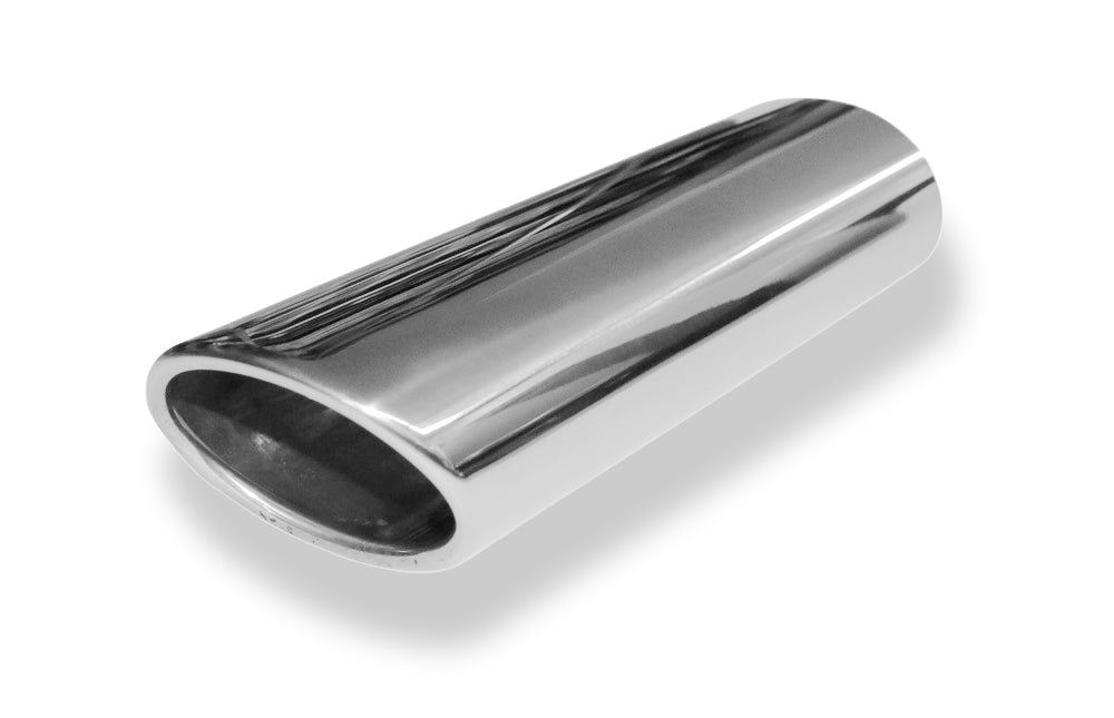 FoxAnschweißendrohr Typ 32 106x71 mm / Länge: 300 mm - oval / eingerollt / 29° abgeschrägt / ohne Absorber