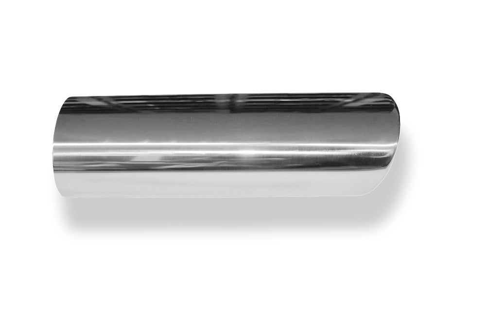 FoxAnschweißendrohr Typ 32 115x85 mm / Länge: 300 mm  - oval / eingerollt / 25° abgeschrägt / ohne Absorber