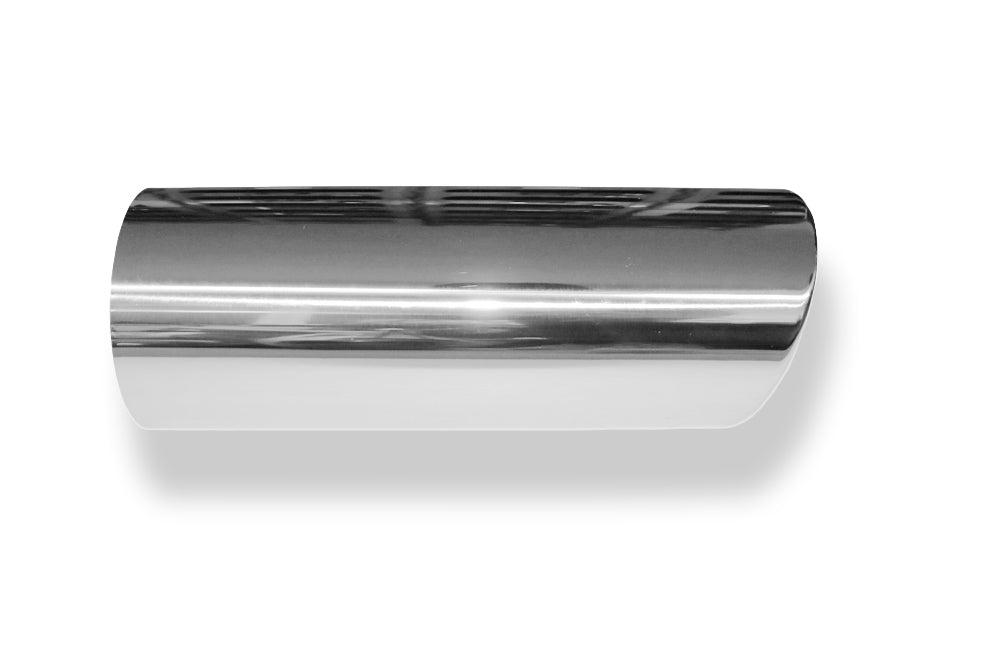 FoxAnschweißendrohr Typ 32 129x106 mm / Länge: 300 mm  - oval / eingerollt / 19° abgeschrägt / ohne Absorber