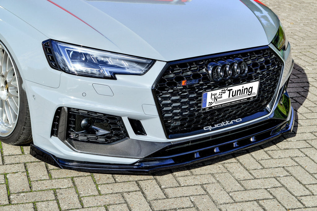Cup Frontspoilerlippe mit Wing für Audi RS4 B9 Bj. 2015-2020