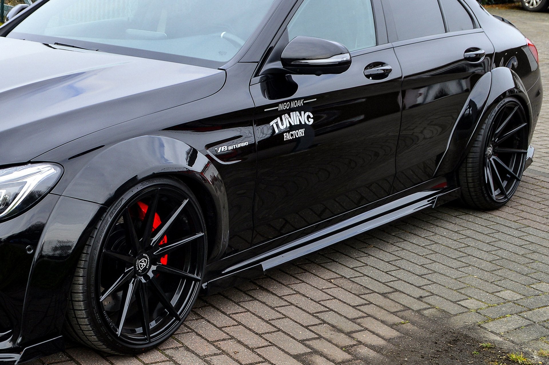 Widebodykit Radläufe für Mercedes C-Klasse W205 C63AMG+S Limousine