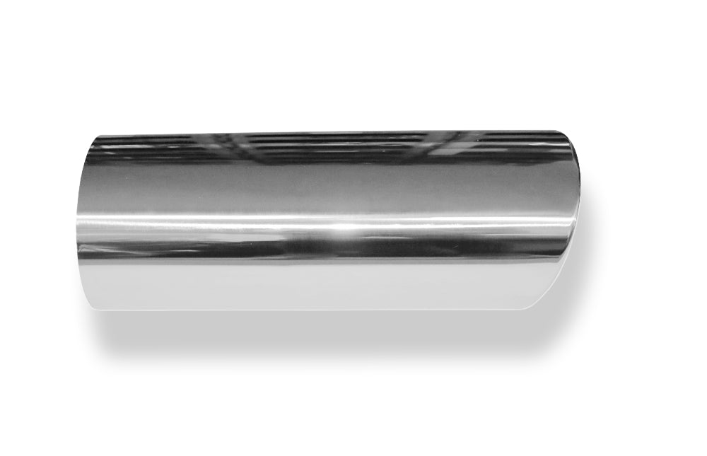 FoxAnschweißendrohr Typ 33 129x106 mm / Länge: 300 mm  - oval / eingerollt / 19° abgeschrägt / mit Absorber