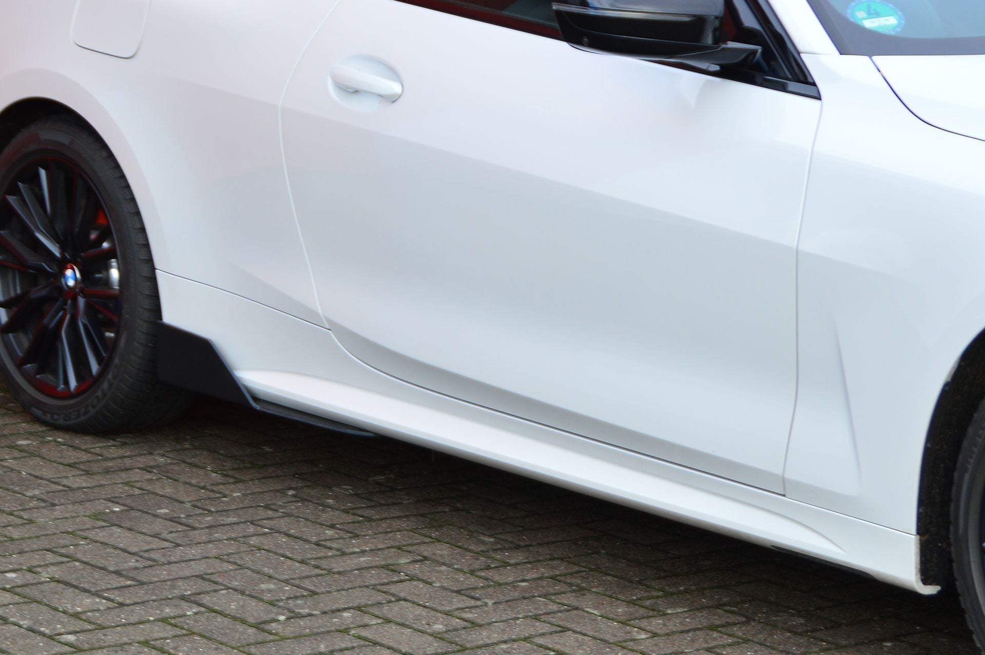 Gefräster Seitenschweller Wing aus ABS passend für BMW 4er G22 G23 mit M-Paket