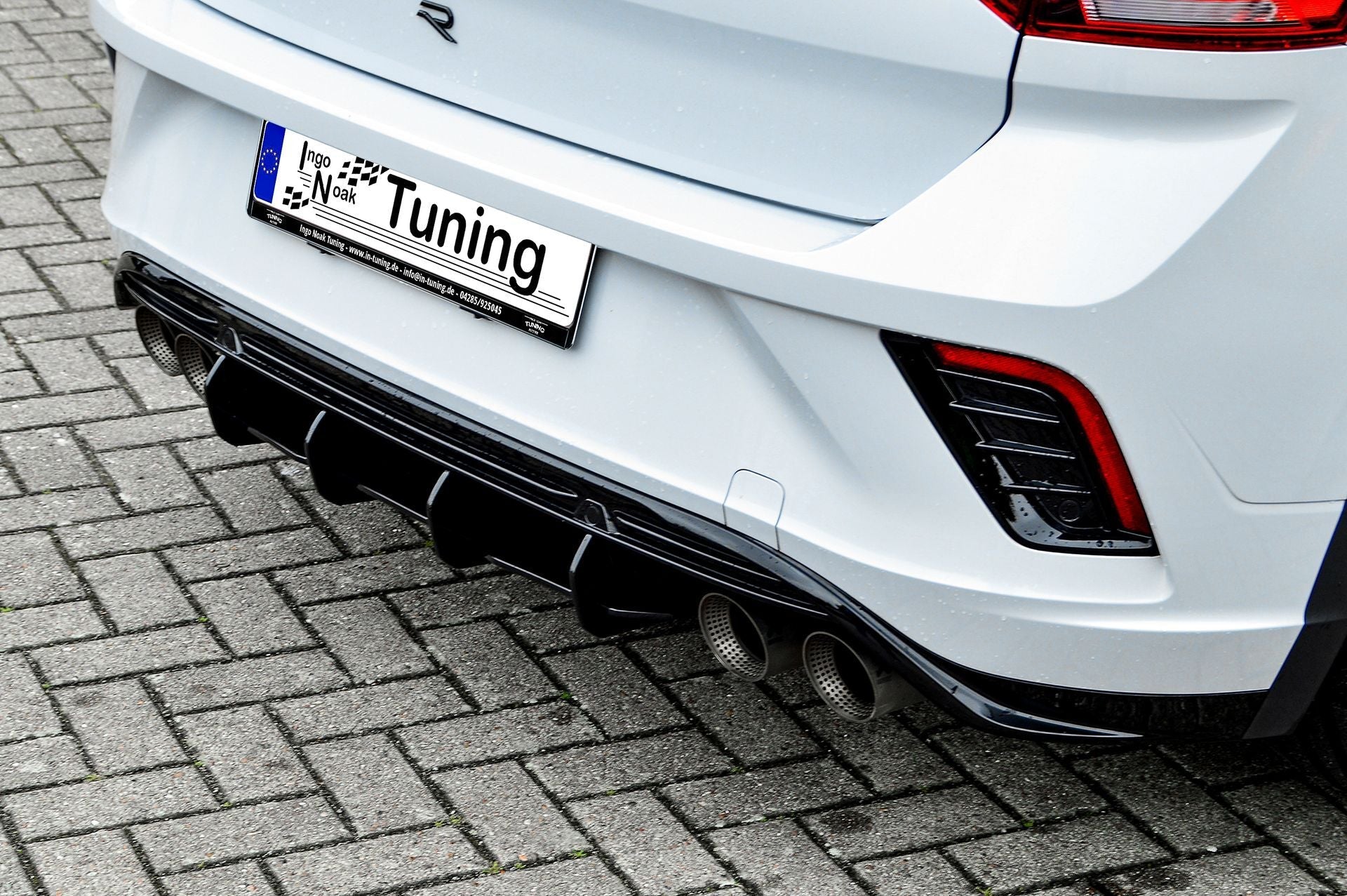 Gefräster Heckdiffusor aus ABS für VW T-ROC R Bj.2019-20121