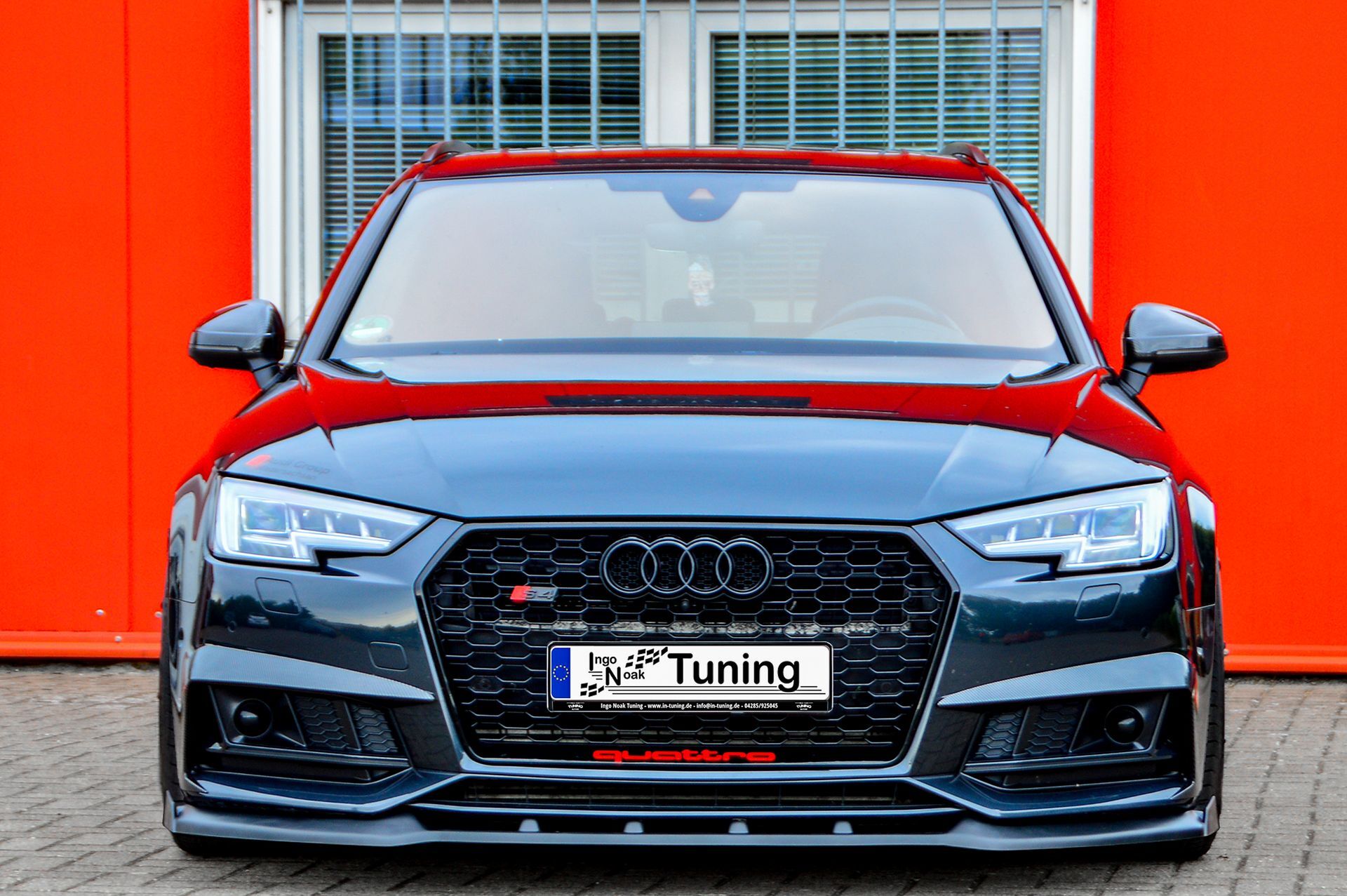 Cup Frontspoilerlippe V2 mit Wings  für Audi A4 S-Line + S4 B9