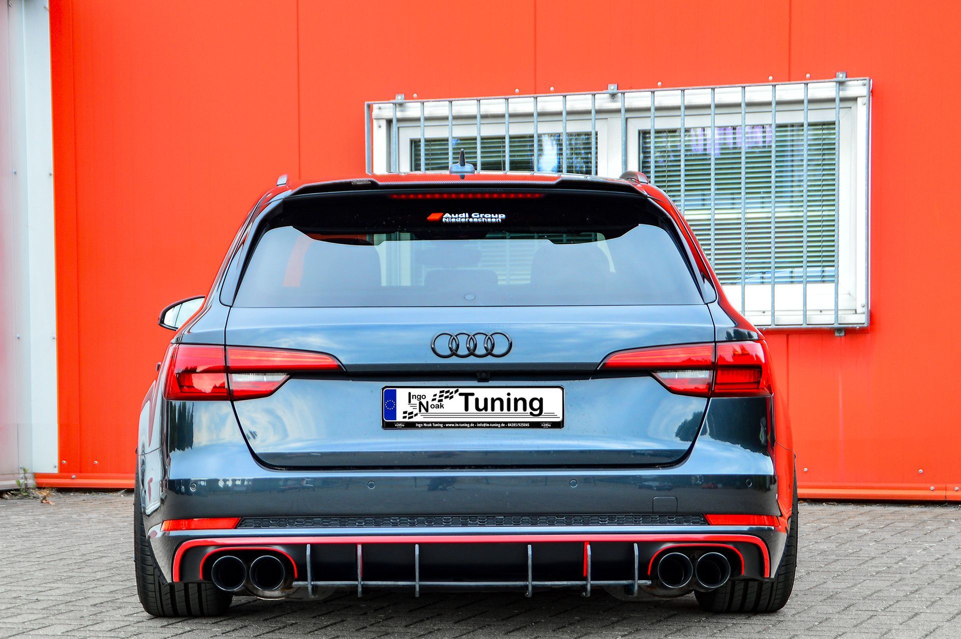 Gefräster Heckansatz aus ABS für Audi S4 B9
