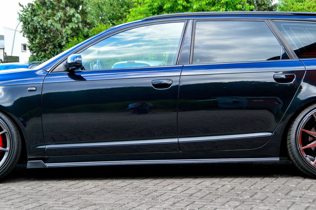 CUP Seitenschweller mit Wings vorne für Audi A6 4F + S-Line