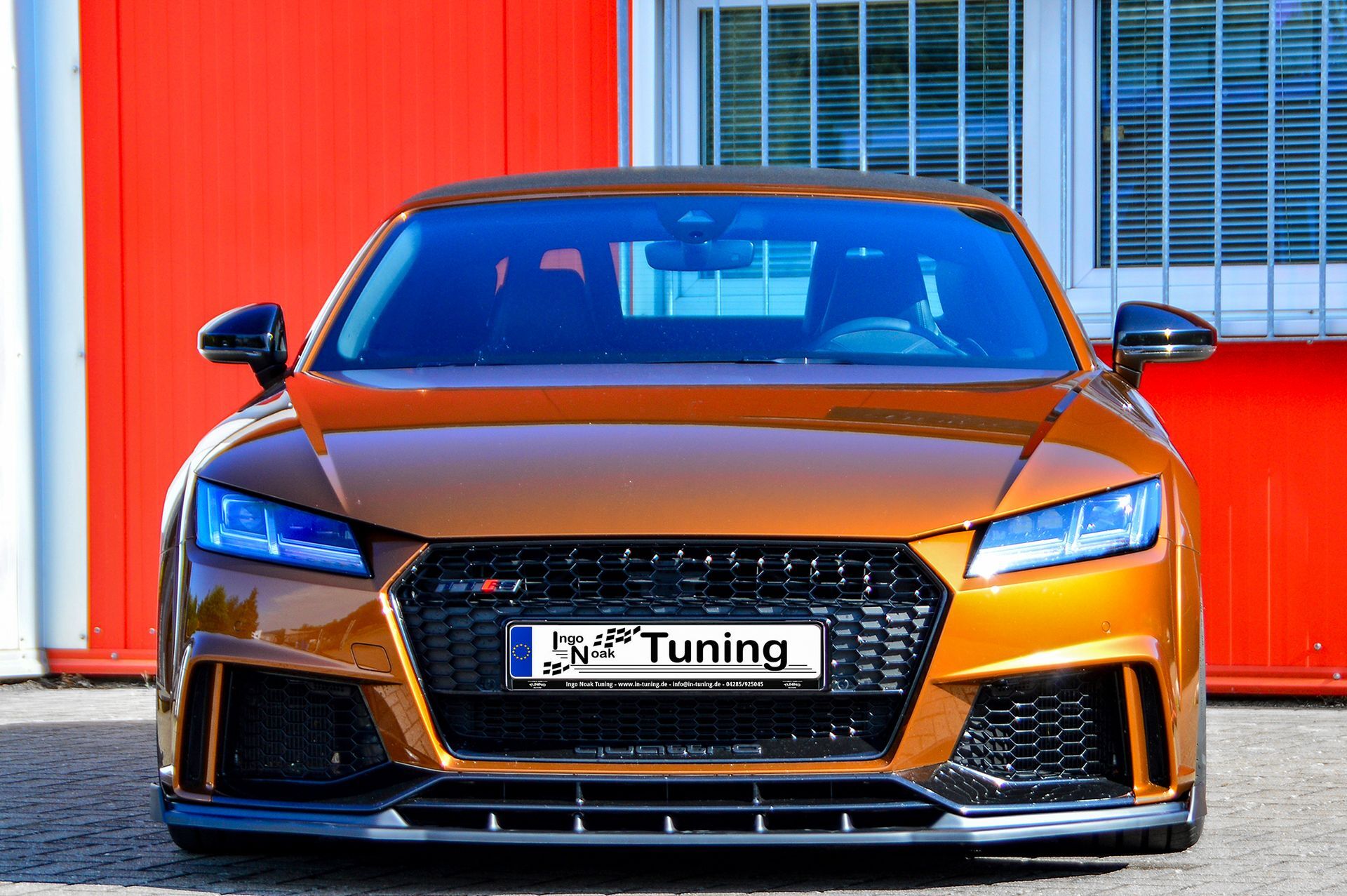Spoilerschwert Frontspoiler Cuplippe mit Wing aus ABS für Audi TTRS 8S