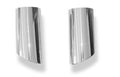 Fox Anschweißendrohr Typ 38 - Rechts & Links 115x85 mm / Länge: 240 mm - oval  - 1x seitlich nach rechts und 1x seitlich nach links, sowie nach unten abgeschrägt / eingerollt / ohne Absorber