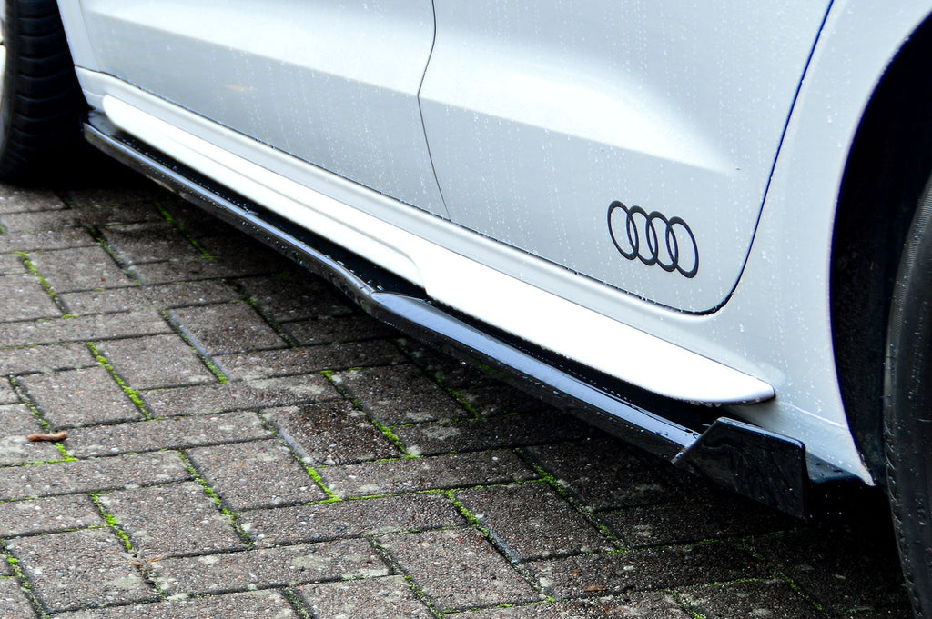 Seitenschweller mit Wings  aus ABS für Audi A1 GB Sportback S-Line ab Bj.2018-