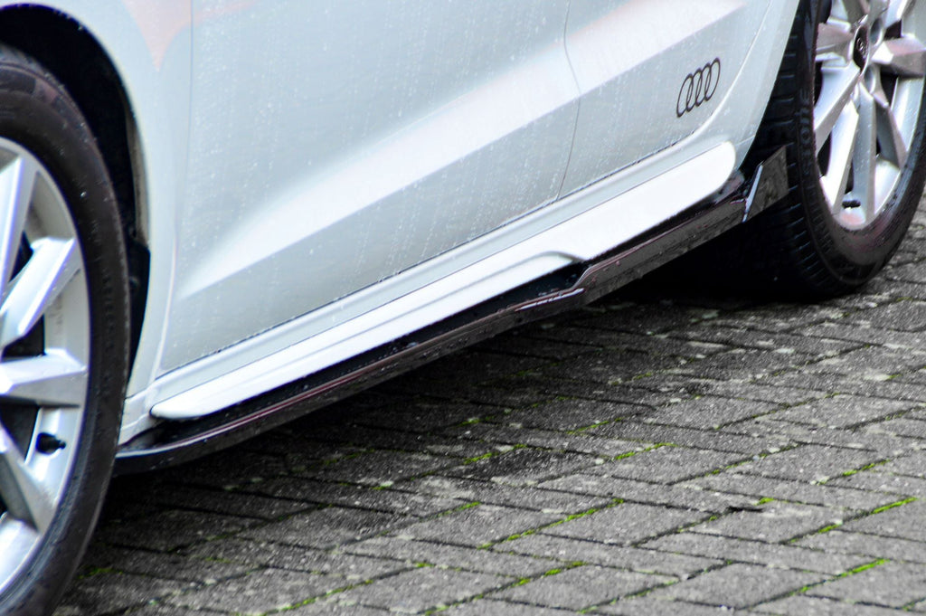 Seitenschweller mit Wings  aus ABS für Audi A1 GB Sportback S-Line ab Bj.2018-
