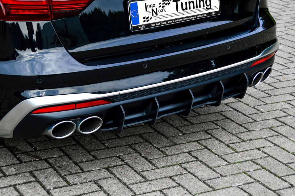 Gefräster Heckansatz aus ABS für Audi S4 B9 Facelift