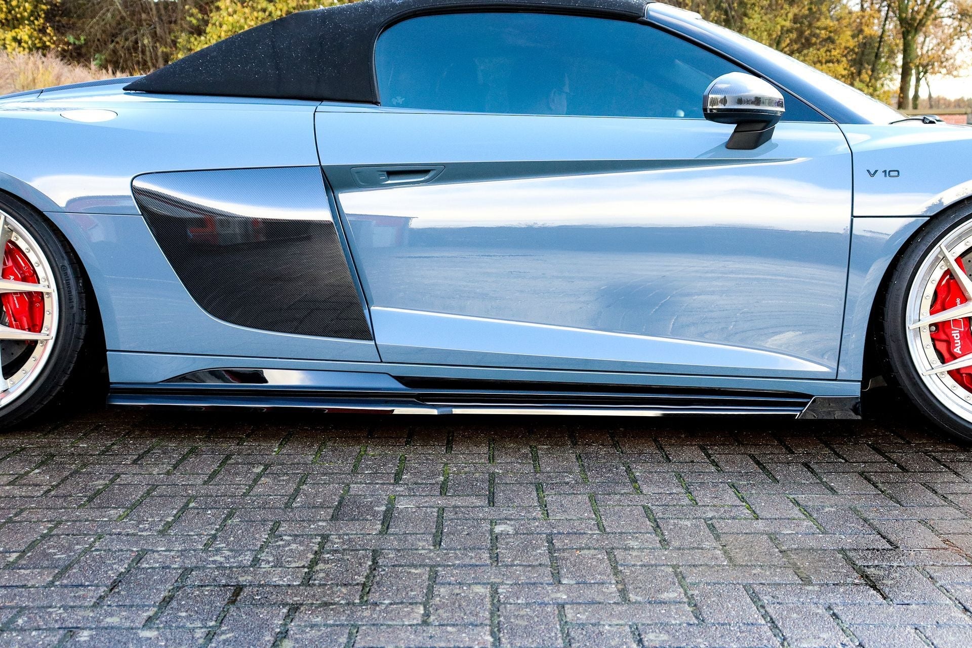 Cup Seitenschweller mit Wings vorne für Audi R8 4S Facelift ab Bj. 2019 -