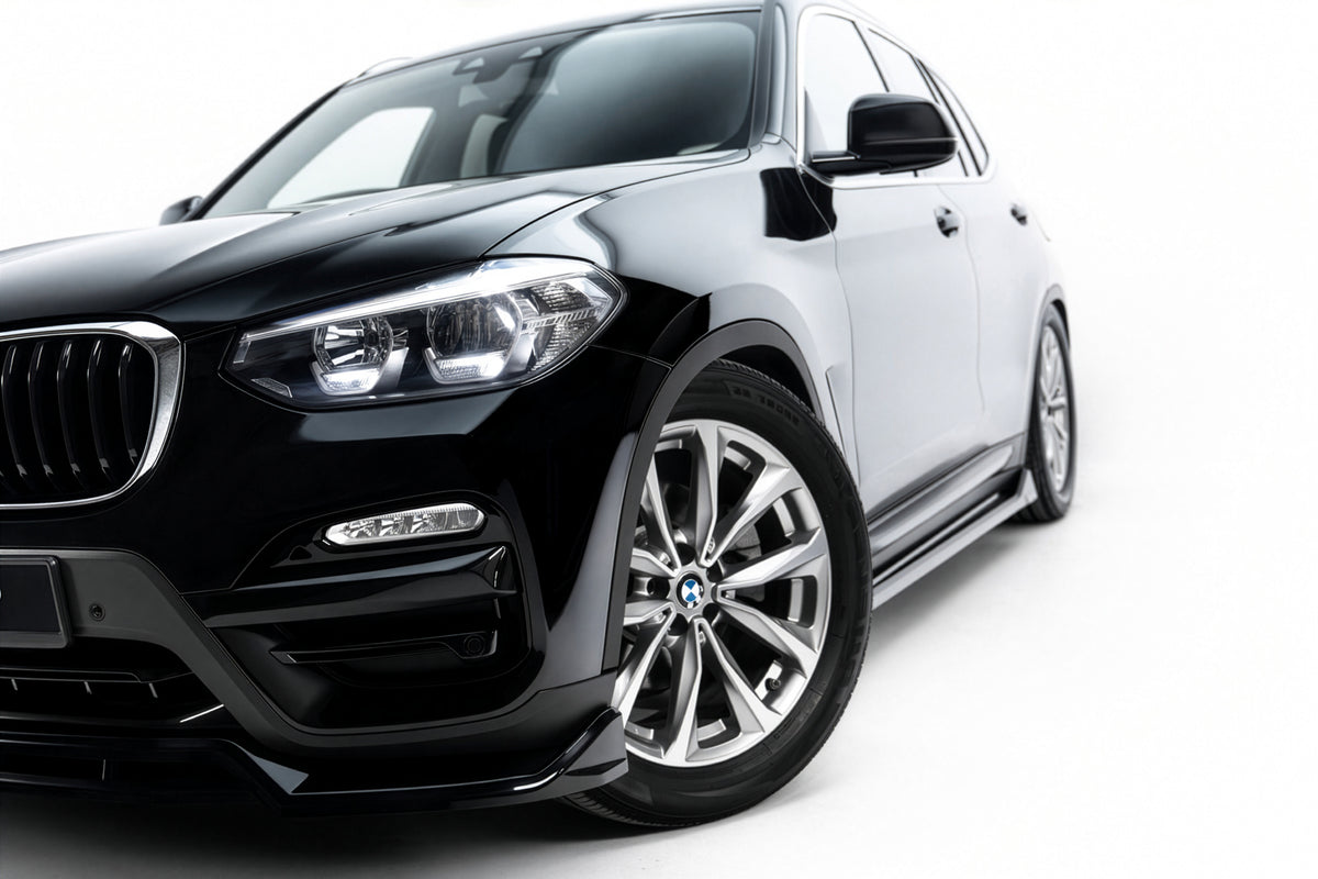 Maxton Design Frontspoiler für BMW X3 G01 [2017-2021] | Schwarz Hochglanz | ABS-Kunststoff