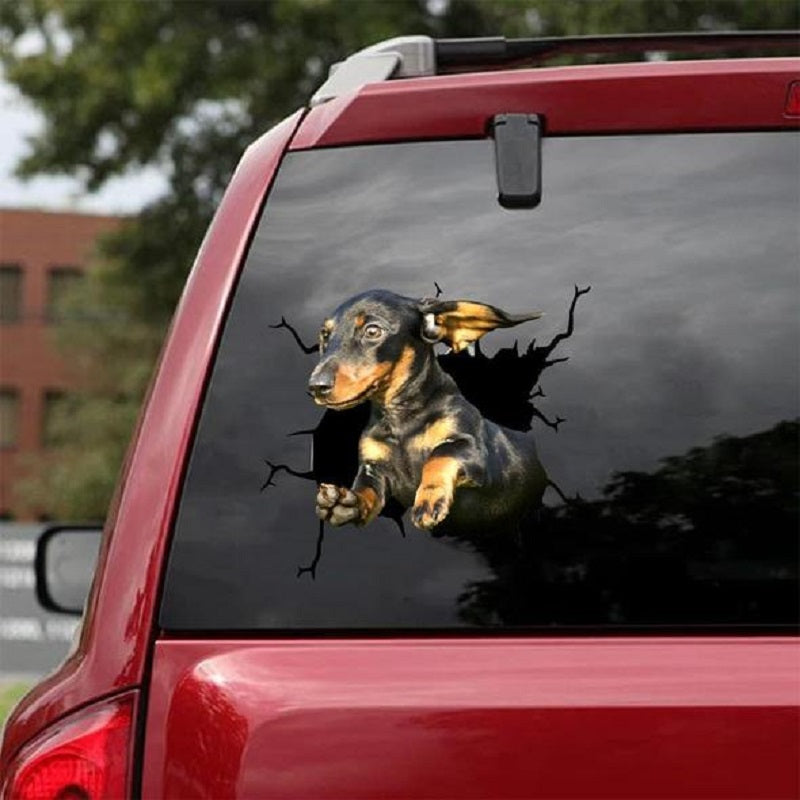 Hunde Motiv Elektrostatischer Fensteraufkleber Auto – Verschiedene Welpen Designs