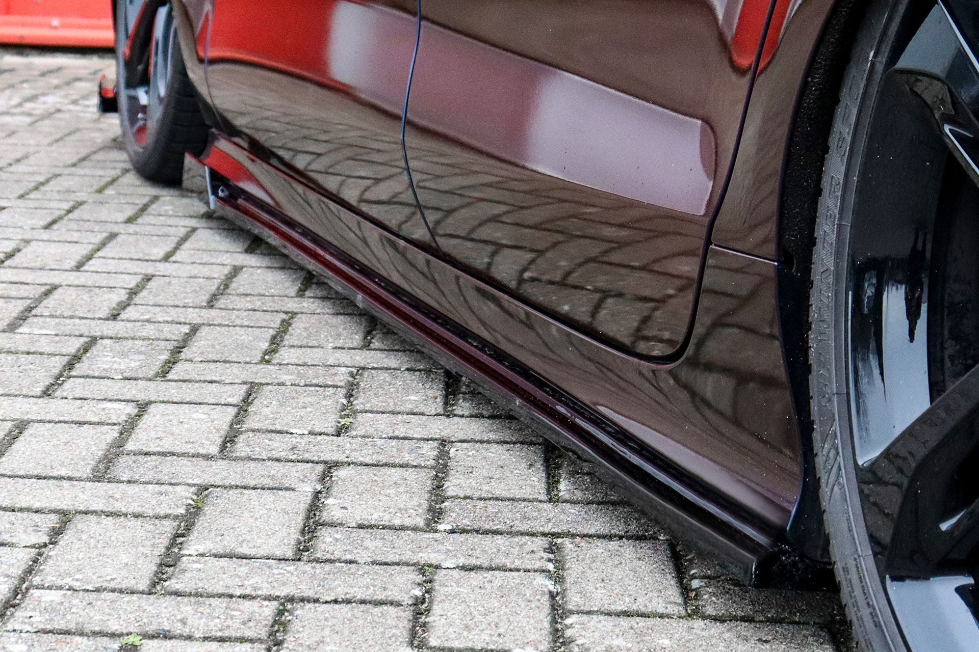 CUP Seitenschweller mit Wings vorne für Audi A7 S-Line + S7 C7 4G