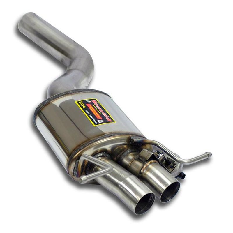 Supersprint Endschalldämpfer Links mit Ventile - (für Serien Endblende) für Bentley Continental (2003–2009)