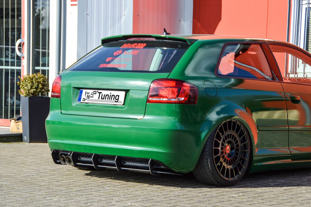 Gefräster Heckansatz für Audi A3 8P Facelift mit S-Line