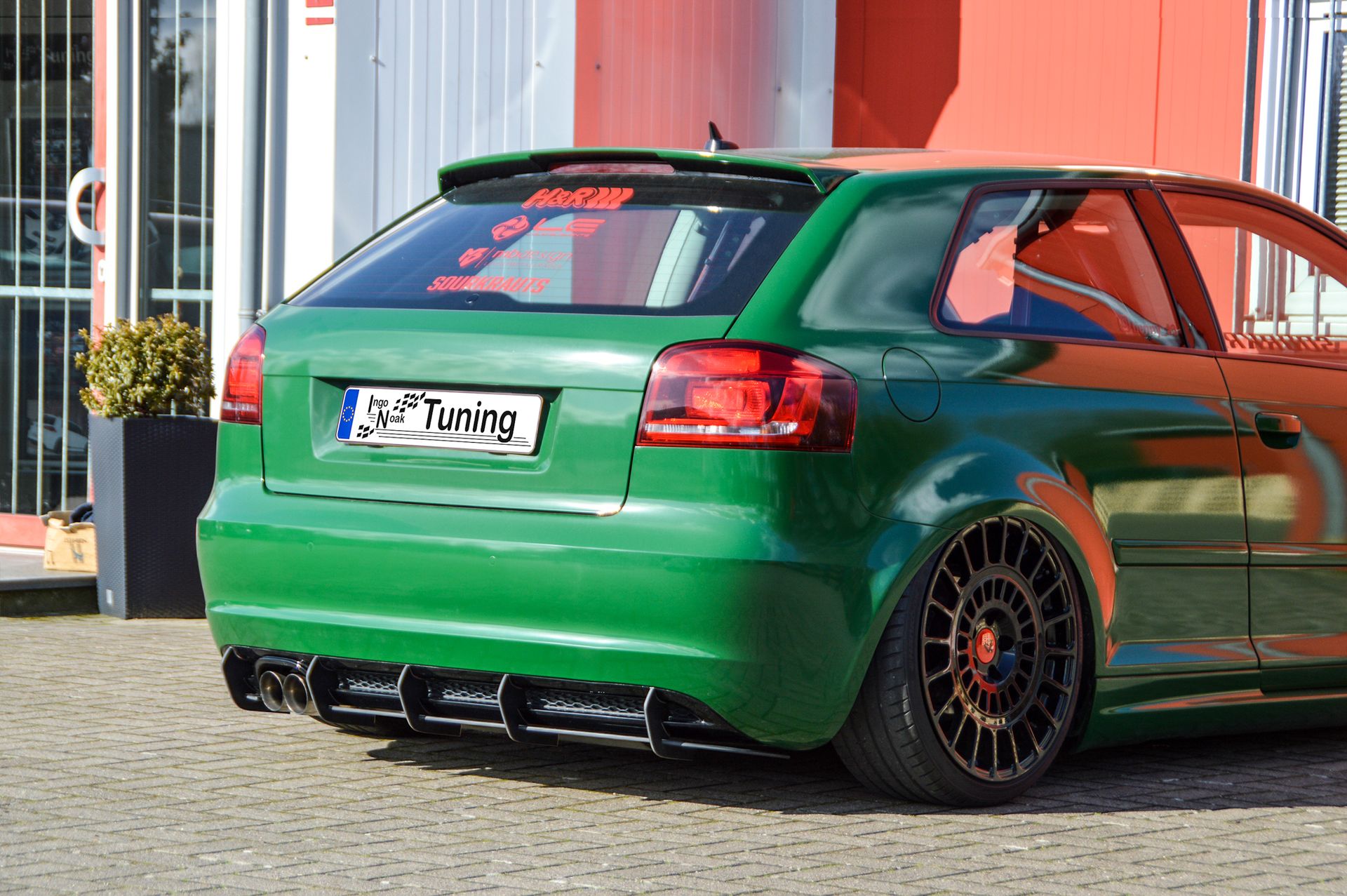 Gefräster Heckansatz für Audi A3 8P Facelift mit S-Line
