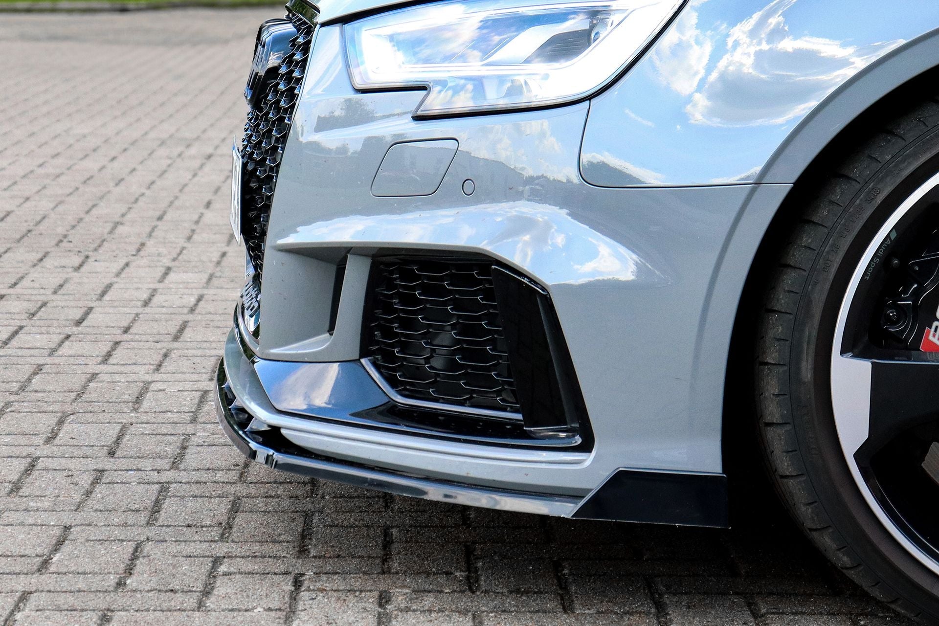 Cup Frontspoilerlippe mit Wings für Audi RS3 8V Facelift Sportback/Limo