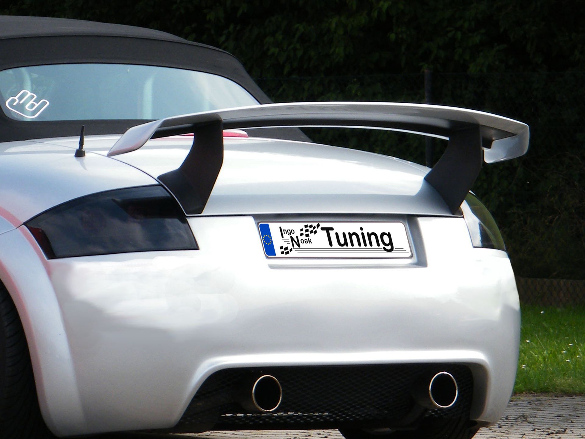 Heckspoiler Heckflügel Ducktail aus GFK für Audi TT 8N Coupe Roadster