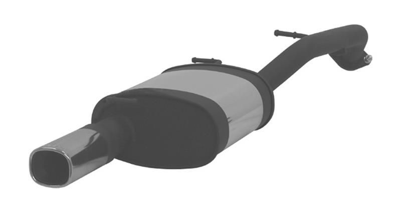 Remus Sportschalldämpfer mit 2 Endrohren 92x78 mm für Mazda 5 2,0l CD 81kw | EG-Gutachten/ABE