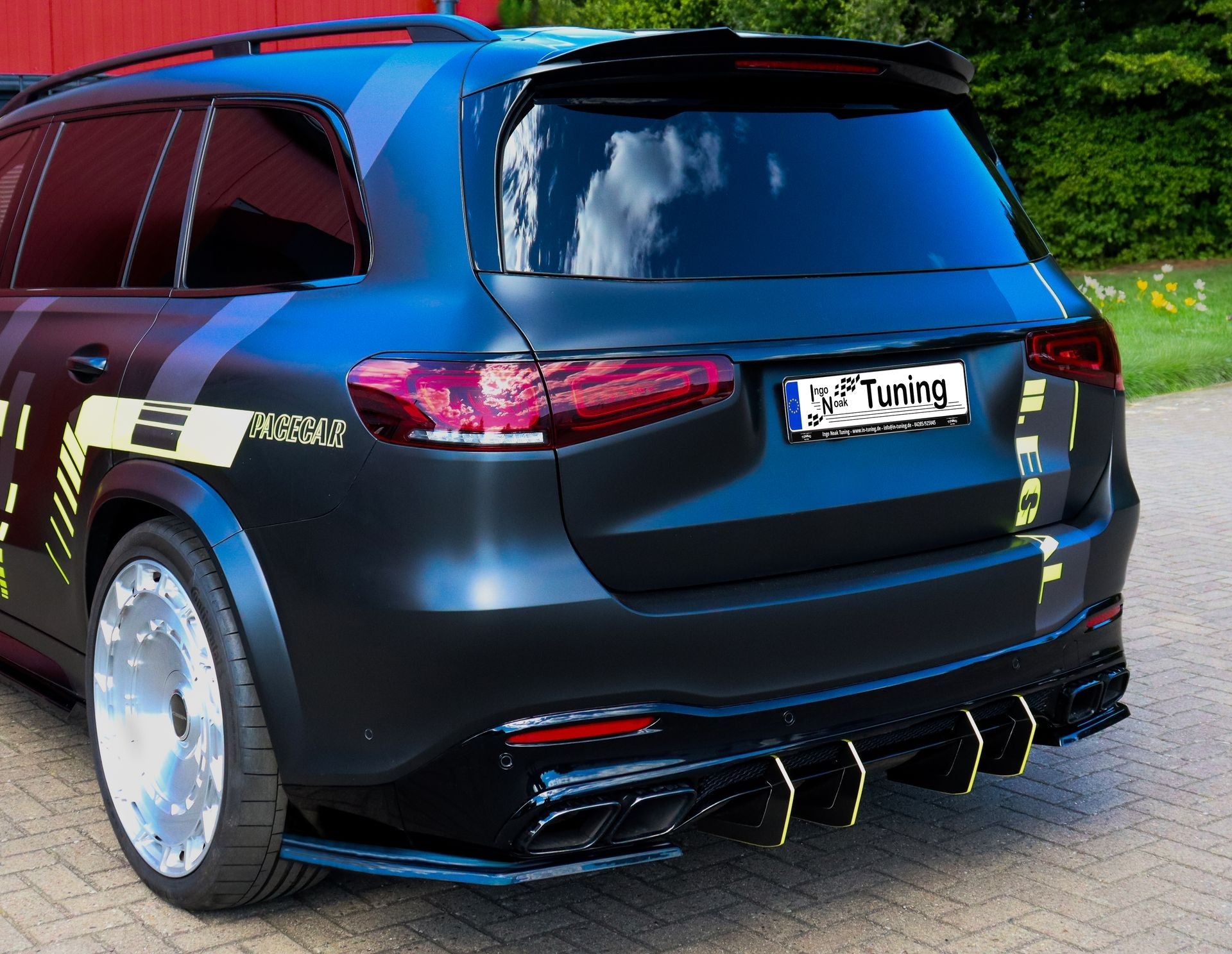 Heckansatz Seitenteile für Mercedes GLS 63 AMG 4 Matic