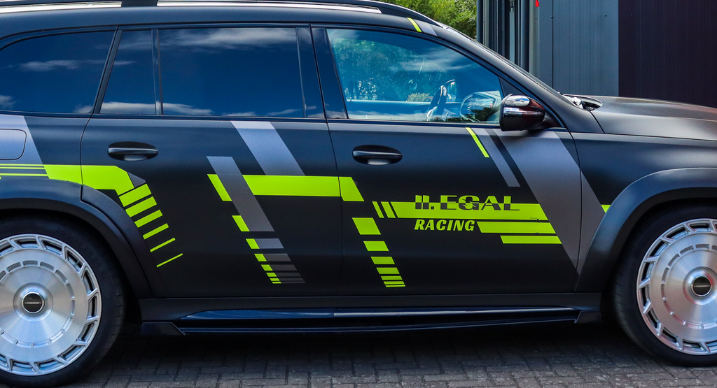 CUP Seitenschwellersatz mit Wing vorne + hinten für Mercedes GLS 63 AMG 4 Matic