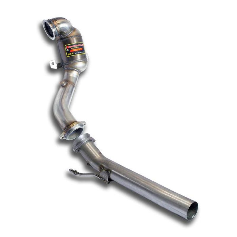 Supersprint Turbo downpipe kit mit Sport Metallkatalysator Euro 5 200 CPSI für Seat Leon 5F (2013–2016)