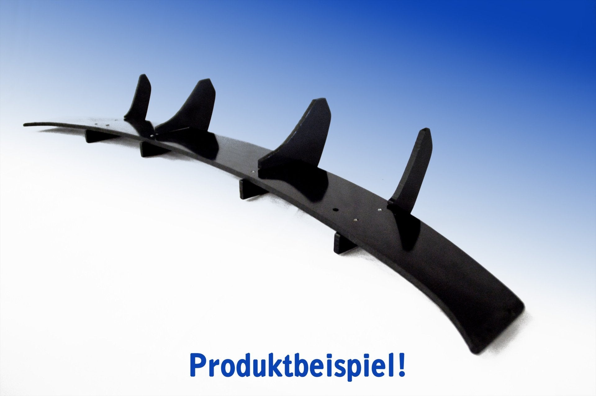 Gefräßter Heckansatz aus ABS mit Finnen für Audi A5 B8 S-Line